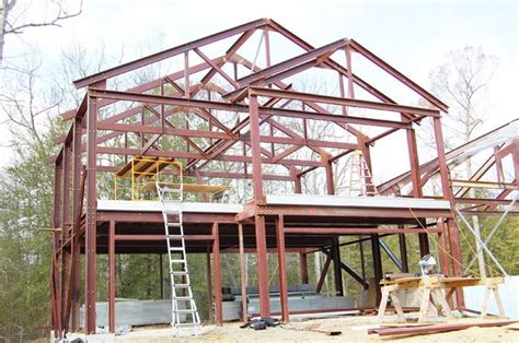 metal building with a q-model house plans|metal framing house plans.